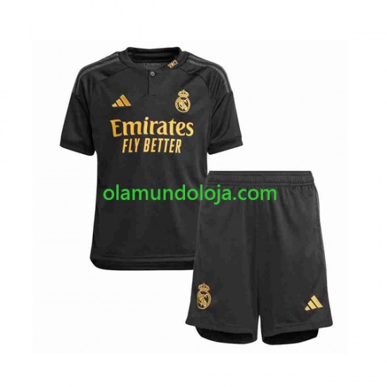 Camisola Real Madrid Criança Equipamento Terceiro 2023-2024 Manga Curta